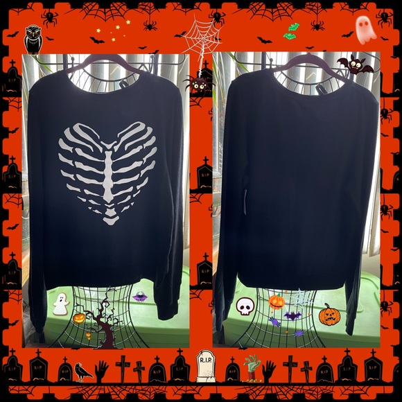Wildfox “Skeleton Heart” Sweatshirt BBJ